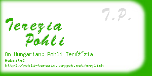 terezia pohli business card